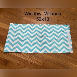 Chevron Pattern Window Valance